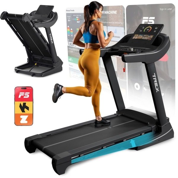 Trex Sport TX-1200TM Rook - Loopband - Elektrisch - 20 km/u - Met hellingsverstelling