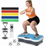 Trilplaat - Fitness Trilplaat - Powerplate trilplaat - Trilplaat Fitness - Sport Trilplaat - Trilplaat voor benen - Trilplaat Fitness Body - Trilplaat vermageren - Powerplate voor Cardiotrainingen - Trainingsapparatuur voor Krachttraining - Blauw