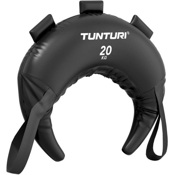 Tunturi Platinum Bulgarian bag - 20kg - Fitness sandbag voor krachttraining - Powerbag - Zwart - Incl. gratis fitness app