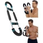 Twister Arm Trainer - Borst Expander - Krachttraining thuis - Verstelbare weerstand - 66 x 17 cm - Blauw