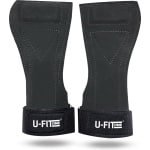 U Fit One Leer Lifting straps - Deadlift straps - Powerlifting - Fitness Straps - Wrist support - Bodybuilding - Crossfit