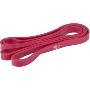 Umbro Power Band 25 kg - Weerstandsband 208 x 4,5 x 0,7 cm - Fitness Elastiek voor Krachttraining en Revalidatie - Gesloten Lus - Rood