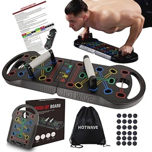 Upgrade Push Up Board Voor Krachttraining - Draagbare 14 in 1 Pushup Bar