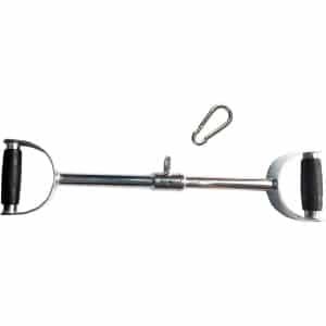 V-Bar Kabelbevestiging 24 Inch voor Krachttraining - Kabelmachine Accessoire met Rubberen Handgrepen