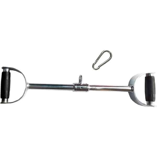 V-Bar Kabelbevestiging 24 Inch voor Krachttraining - Kabelmachine Accessoire met Rubberen Handgrepen