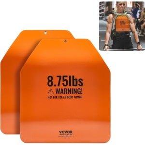 VEVOR Gewichtsvestplaten Krachttraining Hardlooptraining 3,97kgx2 Halterschijven