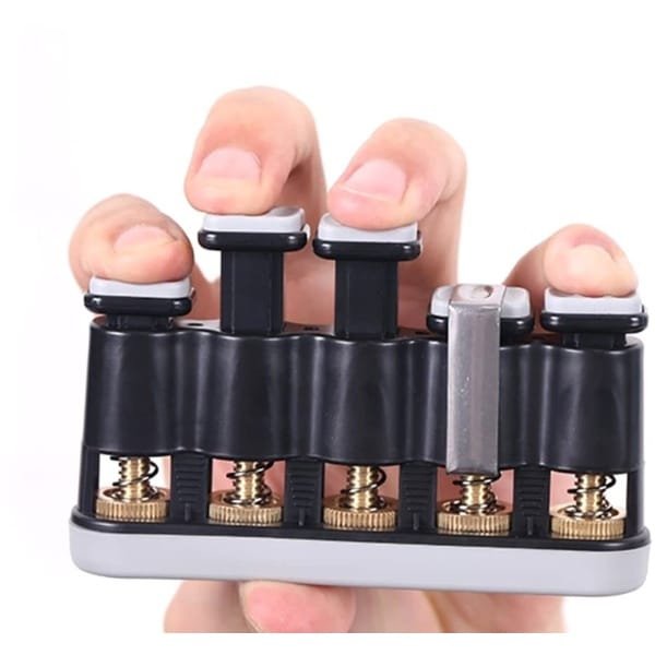 VT Goods - Vinger- en handtrainer - Krachttrainer voor gitaar en piano - Grijs - Trigger-vingertraining - Ideaal voor beginners - Verbeter handkracht