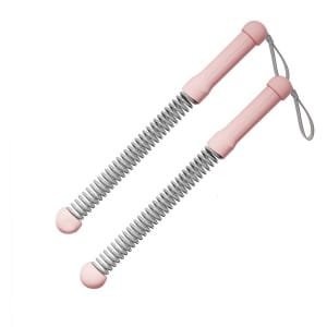 Verbeterde touwloze battle ropes voor de thuisgym - Verzwaarde trainingskabels voor HIIT cardio en krachttraining fitnessapparatuur-roze