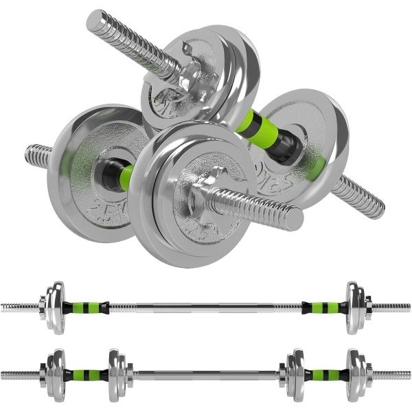 Verstelbaar Gewichtsset 20kg: Halters en Halterstang voor Krachttraining