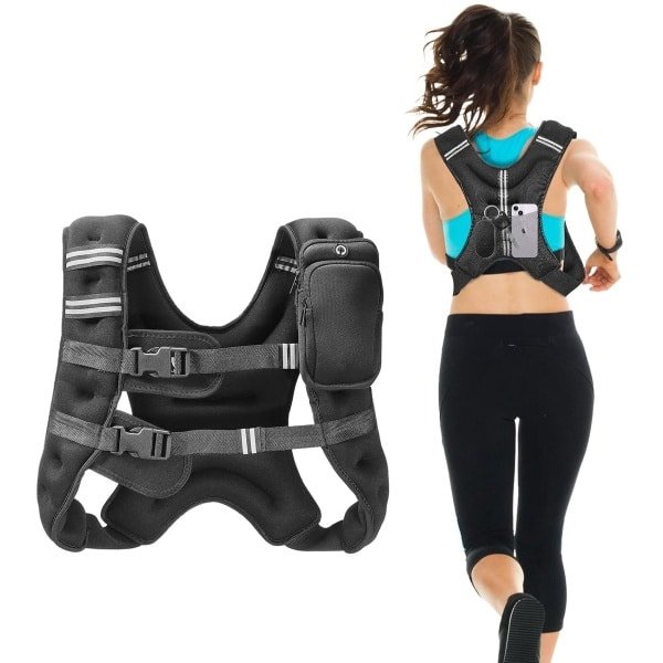 Verstelbaar Gewichtsvest - Krachttraining en Crossfit Trainingsvest - Hardloopvest - Gewicht