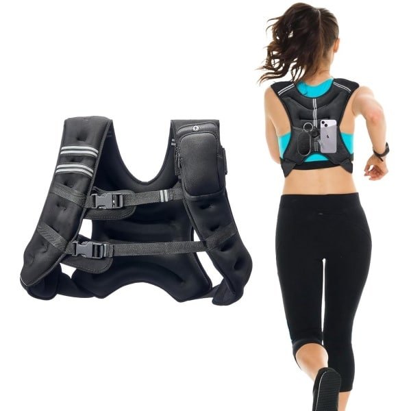 Verstelbaar Gewichtsvest - Krachttraining en Crossfit Trainingsvest - Hardloopvest - Loopvest
