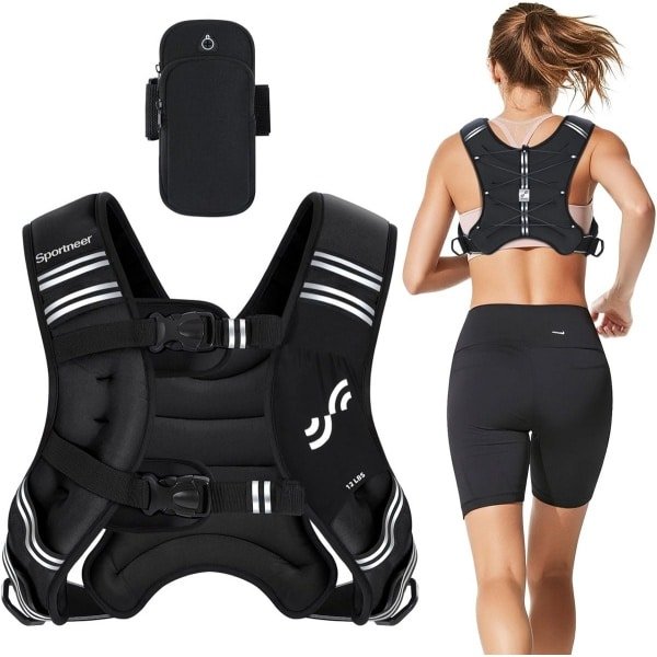 Verstelbaar Gewichtsvest - Krachttraining en Crossfit Trainingsvest - Hardloopvest - Trainingsgear