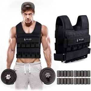 Verstelbaar Gewichtsvest tot 20 kg voor Krachtraining en Cardio