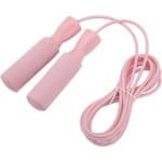Verstelbaar Springtouw - Cardio Touw - Fitness Oefening - Geheugenschuim Handvatten - Dubbele Lagers - Roze