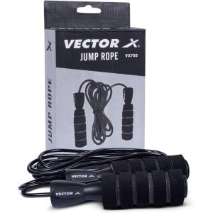 Verstelbaar Springtouw - Fitness Touw - Cardio Training - Ergonomische Handgrepen - 20 x 25 x 5 cm - Zwart