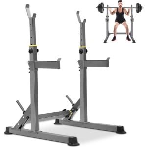 Verstelbaar Squat Rek en Haltersteun voor Krachttraining en Thuissportschool - Draagbaar