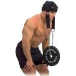 Verstelbaar hoofdharnas voor nektraining - duurzaam fitnessapparaat met stalen ketting voor krachttraining
