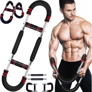 Verstelbare Armtrainer Krachttrainer Borstspieren 30-50 kg Draagbare Powertwister Stang