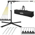 Verstelbare Baseball en Softball Swing Trainer met Elastische Bands voor Krachttraining