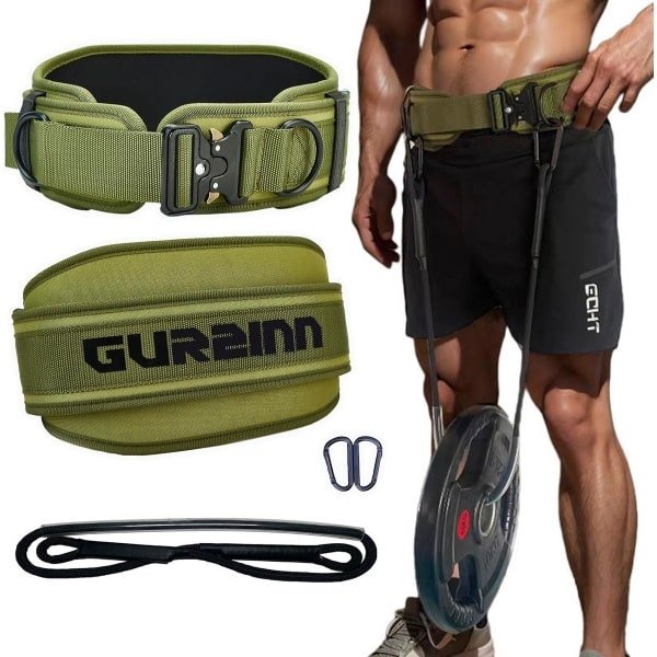 Verstelbare Dip Belt en Gewichthefriem met Sterke Stalen Ketting voor Fitness en Krachttraining