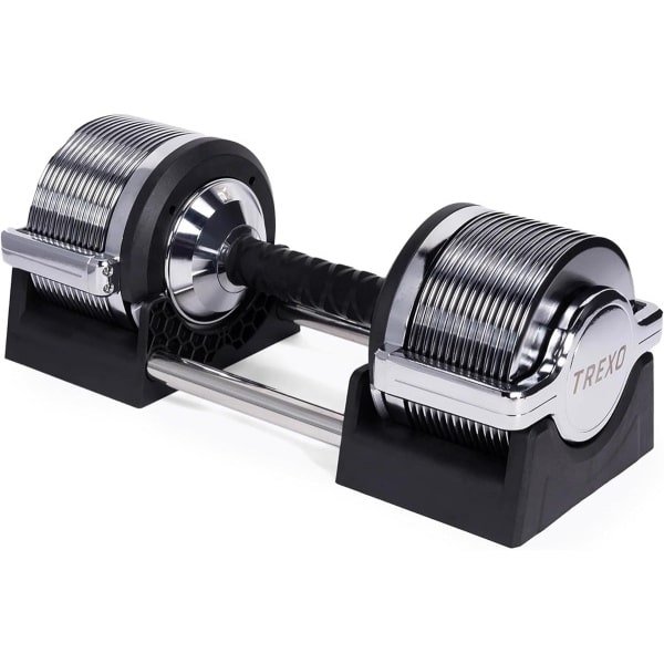 Verstelbare Dumbbell Halter Set 3 tot 32 kg met 30 Niveaus voor Krachttraining
