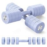 Verstelbare Dumbbell Set van 2 - 4-in-1 Dumbbells voor Vrouwen, 1-4 kg Gewicht voor Krachttraining en Thuisgym