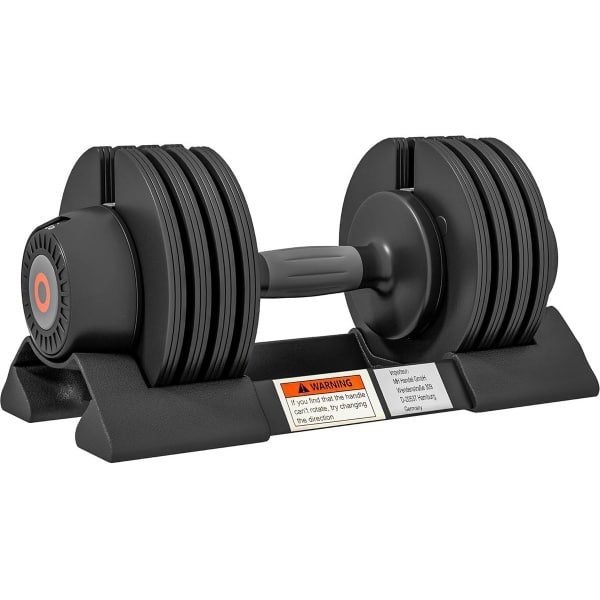 Verstelbare Dumbbell met Antislip Grip voor Krachttraining - 3,5 tot 10 kg Hantels met Opberghouder