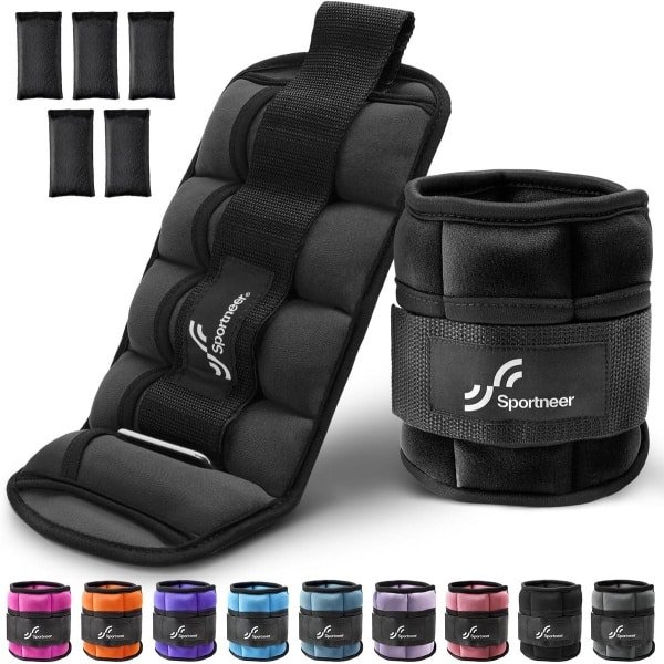 Verstelbare Enkel- en Polsgewichten Set (2 stuks) - Lichtgewicht voor Fitness en Cardio