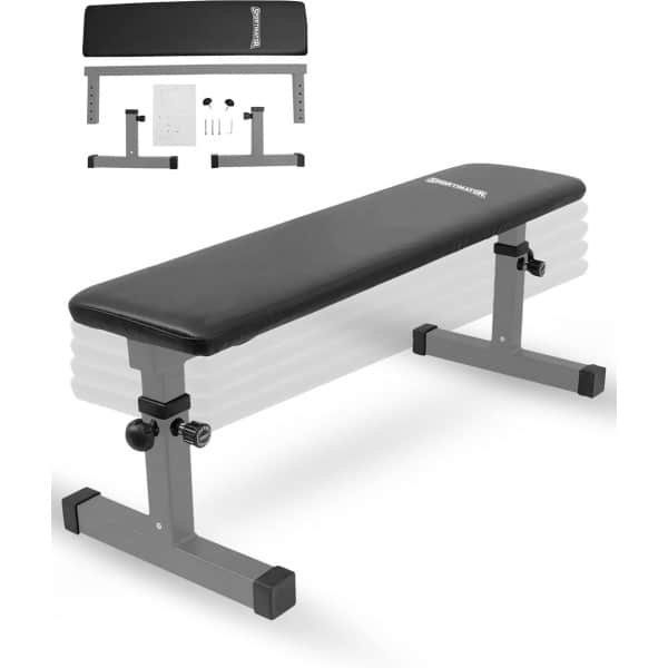Verstelbare Fitness Bank voor Krachttraining - Max. 200kg Belastbaar met Weerstandsbanden