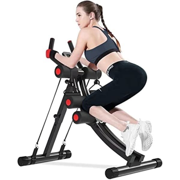 Verstelbare Fitnessmachine voor Buikspieroefeningen en Krachttraining met Weerstandsbanden