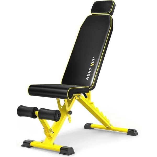 Verstelbare Gewichtsbank voor Krachttraining - 1000 lbs Snel Opvouwbare Fitnessbank voor Thuisgym