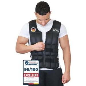 Verstelbare Gewichtsvest 10 kg / 20 kg / 30 kg voor Spieropbouw en Krachttraining | Training Vest voor Hardlopen | Fitness Trainingsvest voor Mannen en Vrouwen