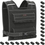 Verstelbare Gewichtsvest 20 kg - Looptraining, Krachttraining, Reflecterend - Zwart