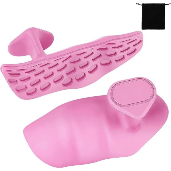 Verstelbare Gym Handvatten voor Gewichtheffen, Roze Grips voor Krachttraining en Fitness