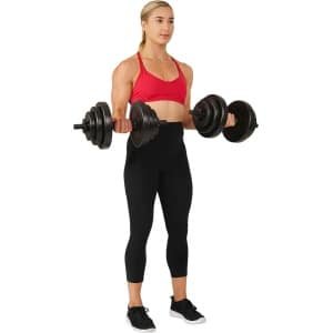 Verstelbare Halter Set 18 kg - Vinyl Handgewichten voor Krachttraining Thuis