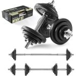 Verstelbare Halter en Barbell Set 20kg of 30kg Gietijzer | Krachttraining & Fitness Gewichten Thuis