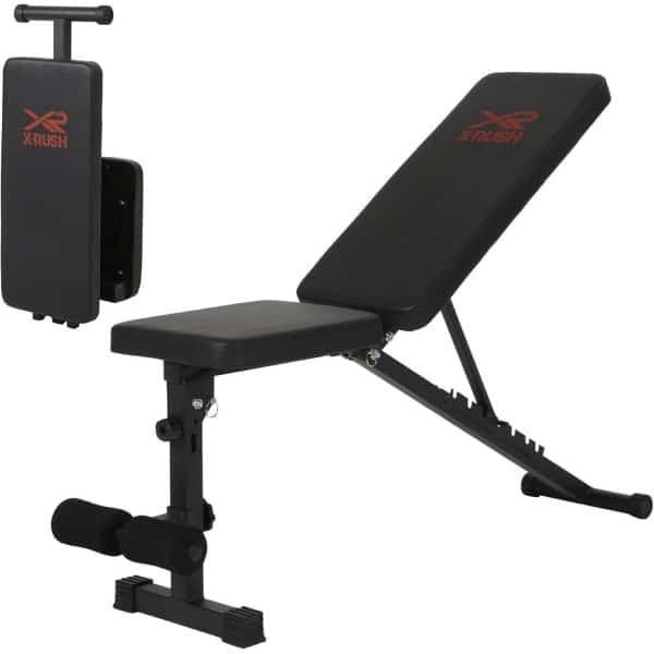 Verstelbare Halterbank voor Krachttraining Thuis, Opvouwbaar en Robuust