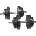 Verstelbare Halters (2x 13,6 kg) - Complete Set Fitness Gewichten voor Krachttraining