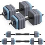 Verstelbare Halters 3 in 1 - Korte Dumbbells voor Krachttraining, Thuis en Sportschool
