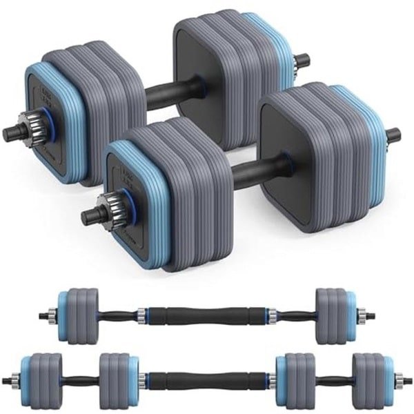 Verstelbare Halters 3 in 1 - Korte Dumbbells voor Krachttraining, Thuis en Sportschool