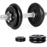 Verstelbare Halters - Gewichtenset - Thuis Krachttraining - Eenvoudig Gewicht Aanpassen - 30 kg - Zwart