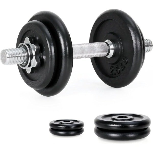 Verstelbare Halters - Gewichtenset - Thuis Krachttraining - Eenvoudig Gewicht Aanpassen - 30 kg - Zwart