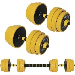 Verstelbare Halters Set 25 kg met Halterstang voor Krachttraining