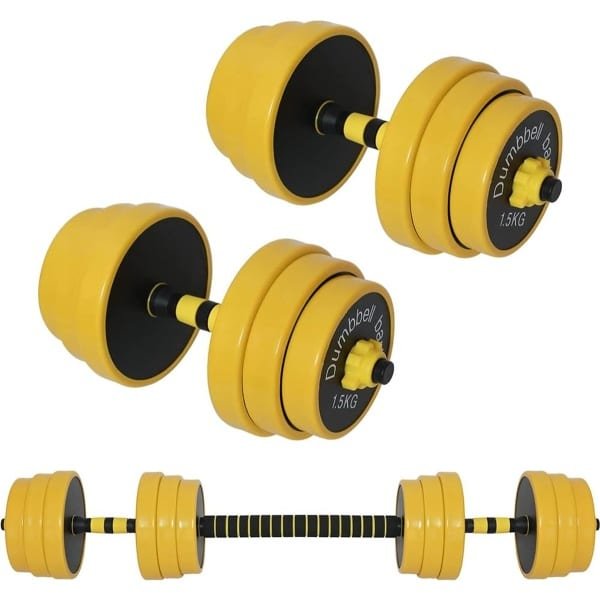 Verstelbare Halters Set 25 kg met Halterstang voor Krachttraining