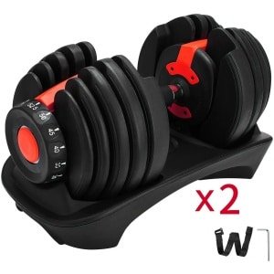Verstelbare Halters Set - Verstelbare Dumbbels - Dumbbells 2.5KG-24KG - Fitness Halters - Krachttraining Thuis - Dumbell - Dumbellset - Verstelbare Gewichten - Halterset Unisex - Compacte Halterbank - Halter Met Standaard - Home Gym