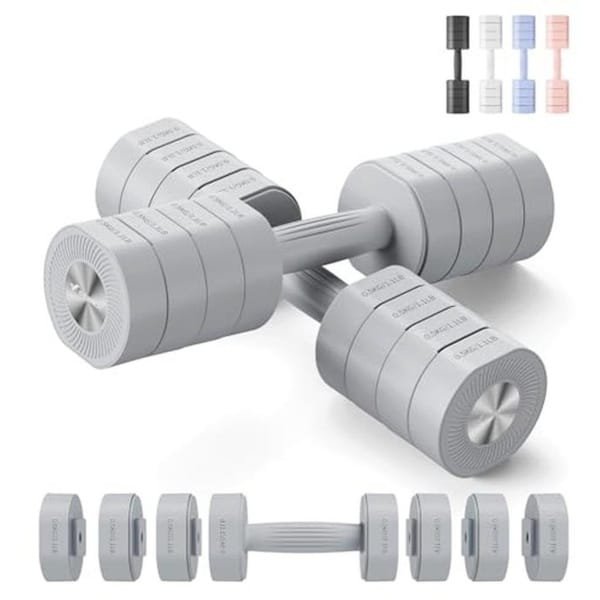 Verstelbare Halters Set van 2 - 1-4 kg Gewichten voor Krachttraining en Fitness - Thuisgym Dumbbellset