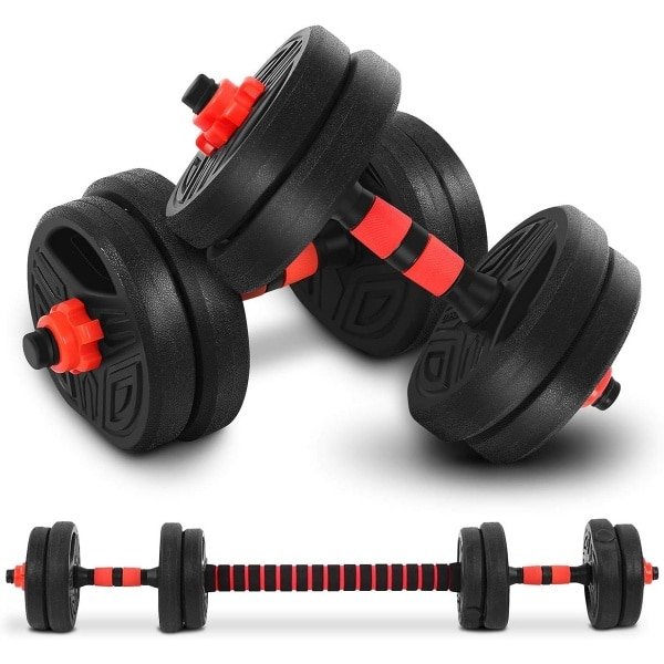 Verstelbare Halterset 10 kg Thuis Krachttraining met Verbindingsstang