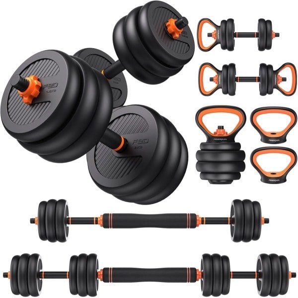 Verstelbare Halterset 13.6 kg 4-in-1 Fitness Gewicht voor Krachttraining