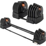 Verstelbare Halterset 2-in-1: Halters en Barbell voor Krachttraining (2 tot 41 kg)