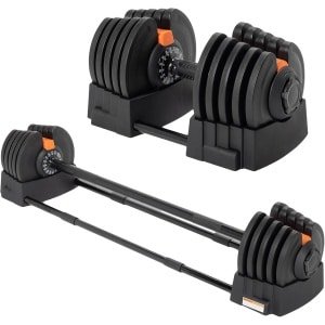 Verstelbare Halterset 2-in-1: Halters en Barbell voor Krachttraining (2 tot 41 kg)